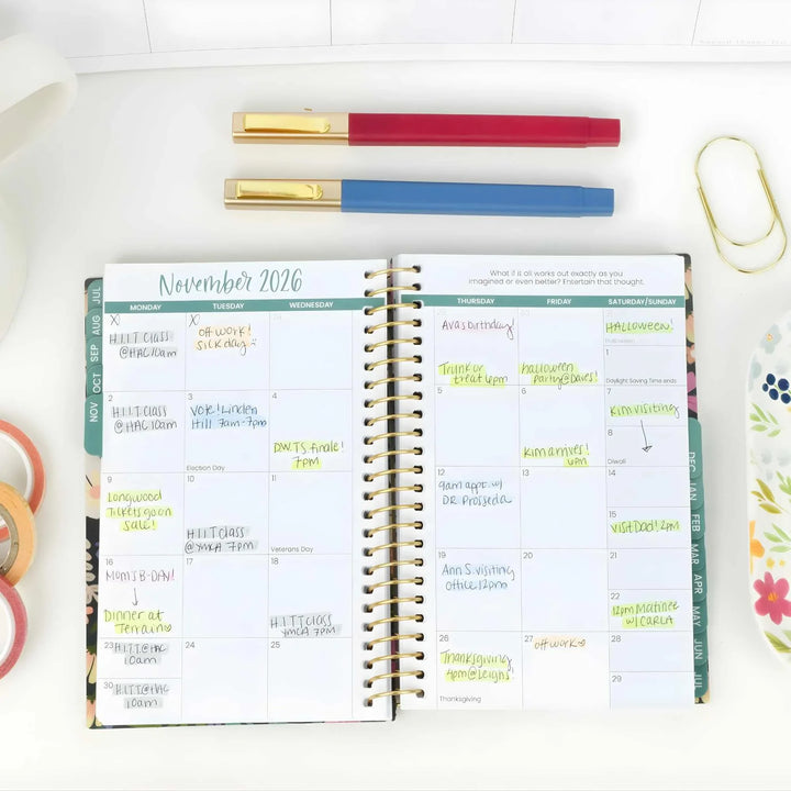 2026-27 Soft Cover Planner, 4" x 6" | Blooming Wildly - bloom daily planners