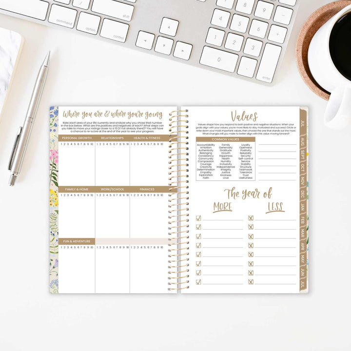2026–27 Soft Cover Planner, 4" x 6" | Garden Party - bloom daily planners