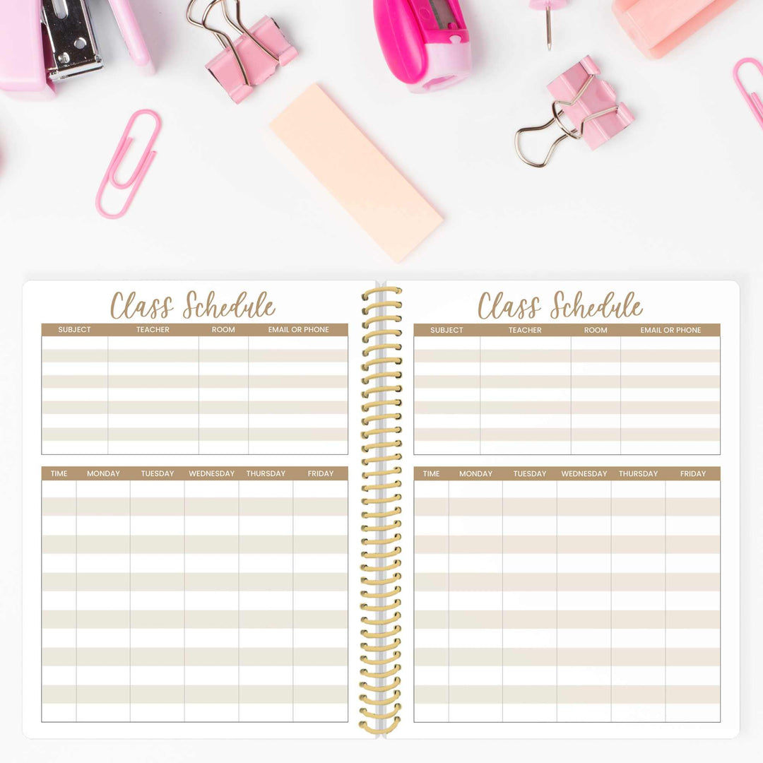 2026–27 Daisy Column Academic Planner, 7" x 9" | Checkered - bloom daily planners