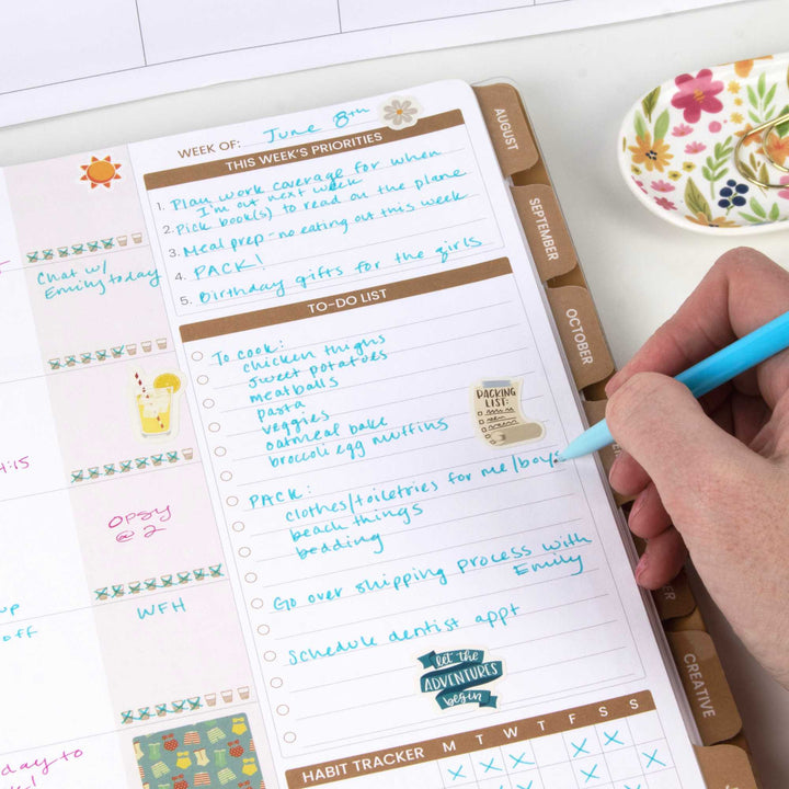 Undated Ultimate Planner & Calendar, Interchangeable Cover - bloom daily planners