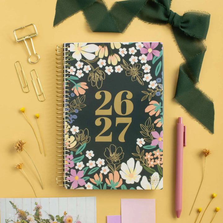 2026-27 Soft Cover Planner, 4" x 6" | Blooming Wildly - bloom daily planners