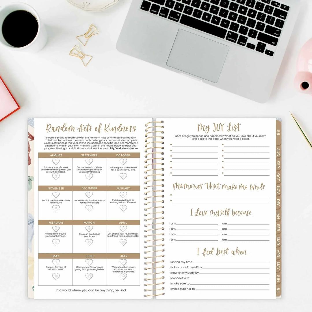 2026-27 Soft Cover Planner, 5.5" x 8.25" | Bows - bloom daily planners