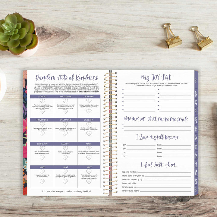 2026–27 Soft Cover Planner, 5.5" x 8.25" | Floral Fiesta - bloom daily planners