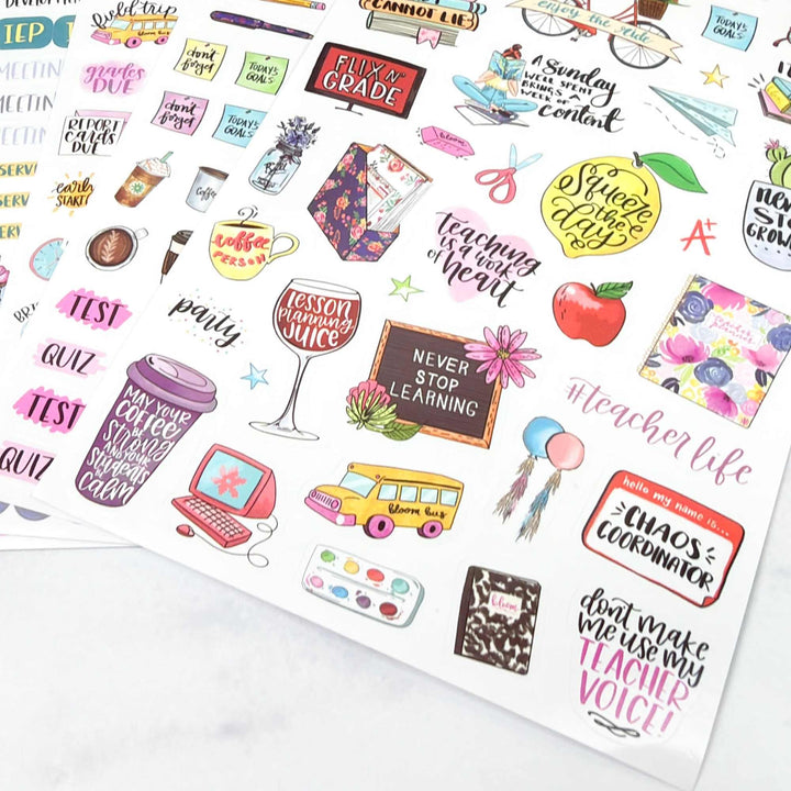 Planner Stickers | Teacher Pack | Vintage - bloom daily planners