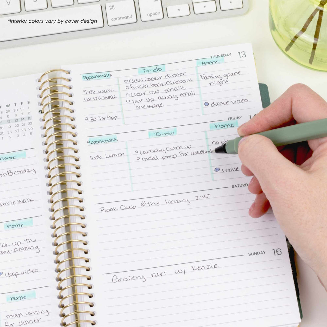 2026–27 Soft Cover Planner, 5.5" x 8.25" | Tan Leopard - bloom daily planners