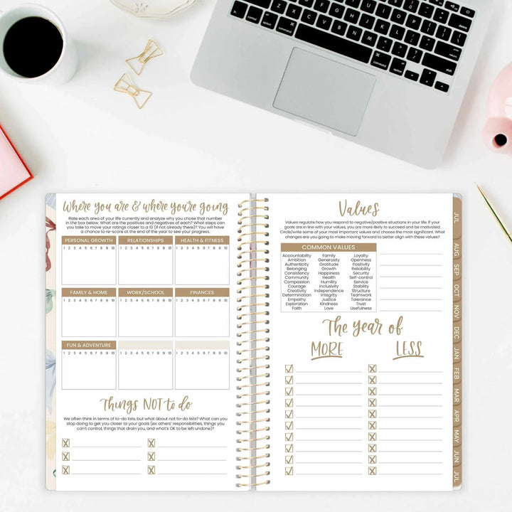 2026-27 Soft Cover Planner, 5.5" x 8.25" | Bows - bloom daily planners