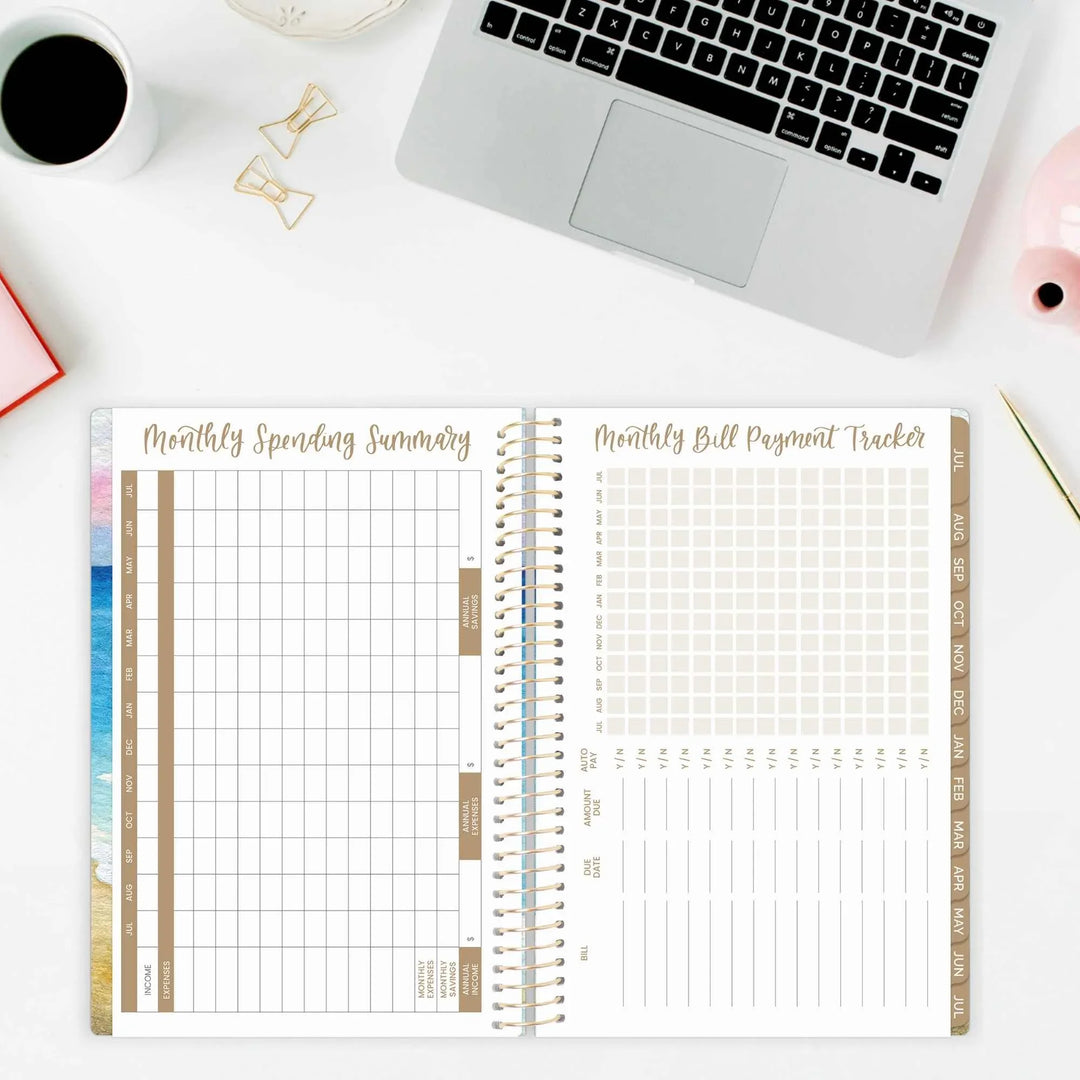 2026–27 Soft Cover Planner, 5.5" x 8.25" | Coastal Calm - bloom daily planners