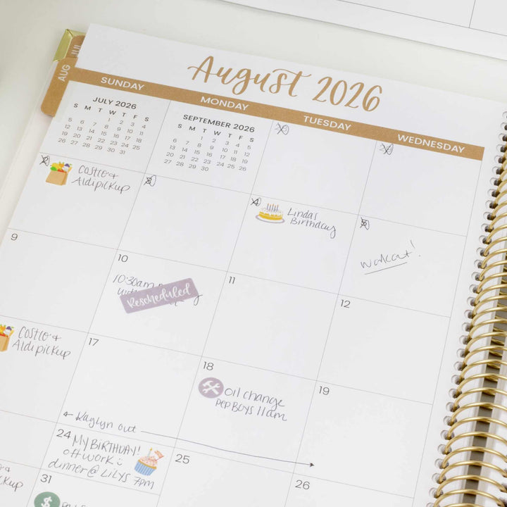 2026–27 Vision Goal Planner, 7.5" x 9" | Spread Kindness Like Wildflowers - bloom daily planners