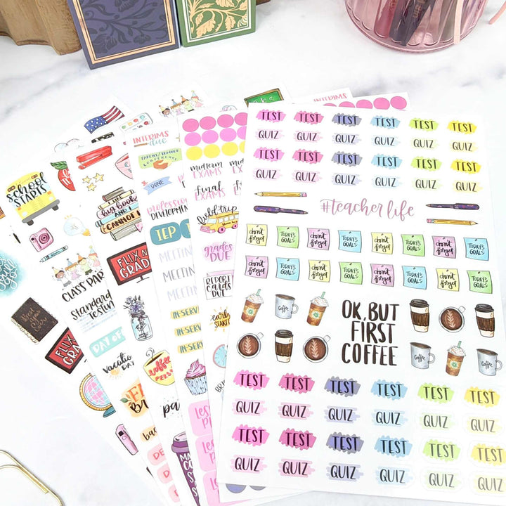 Planner Stickers | Teacher Pack | Vintage - bloom daily planners