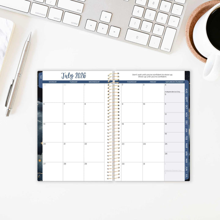 2026–27 Soft Cover Planner, 4" x 6" | Midnight Sky - bloom daily planners