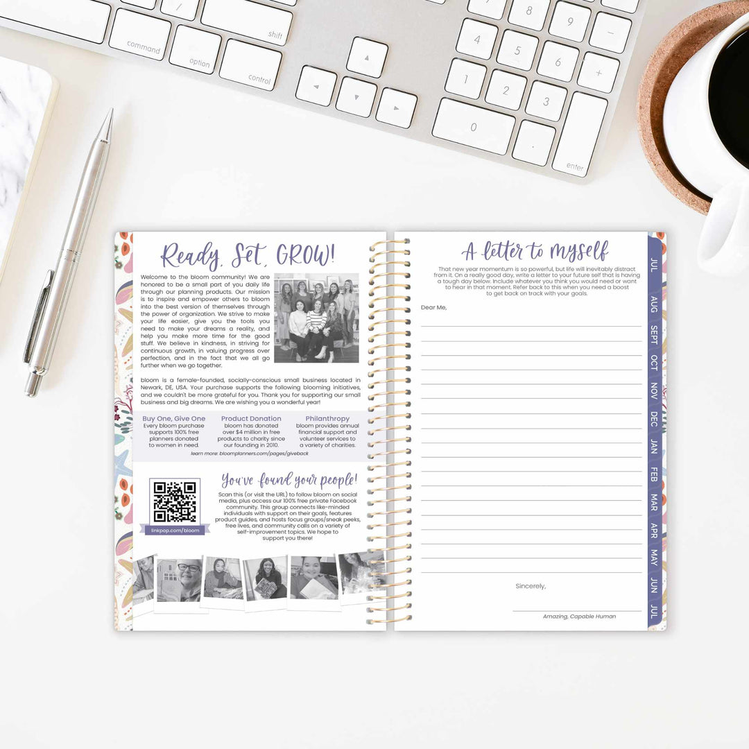 2026–27 Soft Cover Planner, 4" x 6" | Seaside Whimsy - bloom daily planners