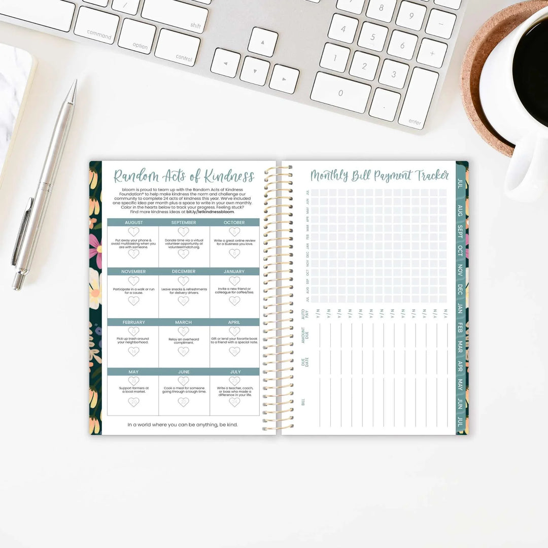 2026-27 Soft Cover Planner, 4" x 6" | Blooming Wildly - bloom daily planners