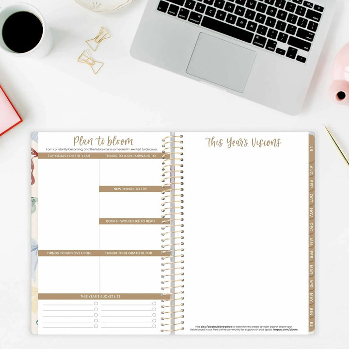 2026-27 Soft Cover Planner, 5.5" x 8.25" | Bows - bloom daily planners