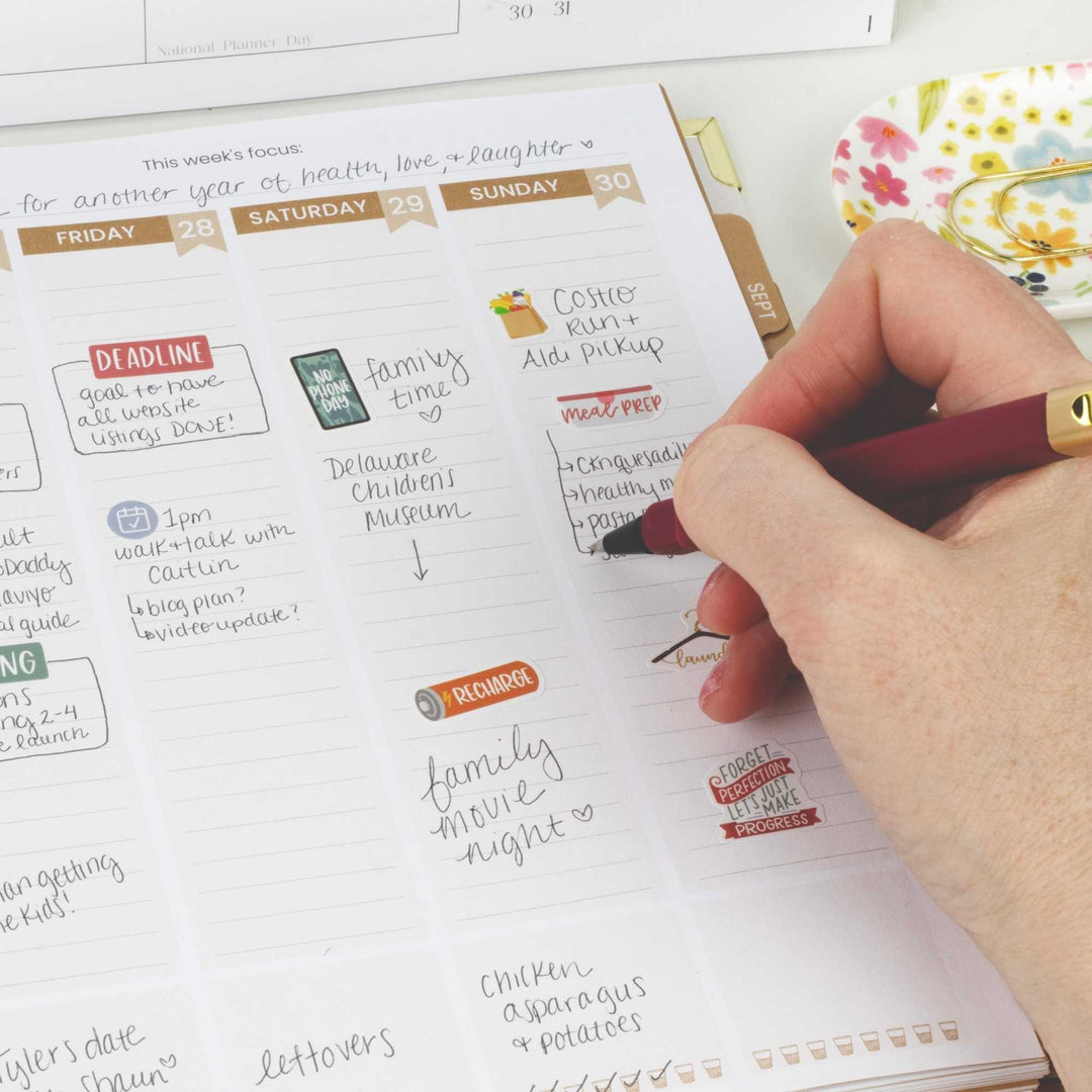 2026–27 Vision Goal Planner, 7.5" x 9" | Coastal Calm - bloom daily planners