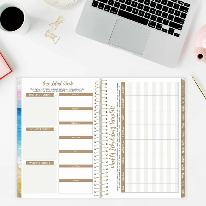 2026–27 Soft Cover Planner, 5.5" x 8.25" | Coastal Calm - bloom daily planners