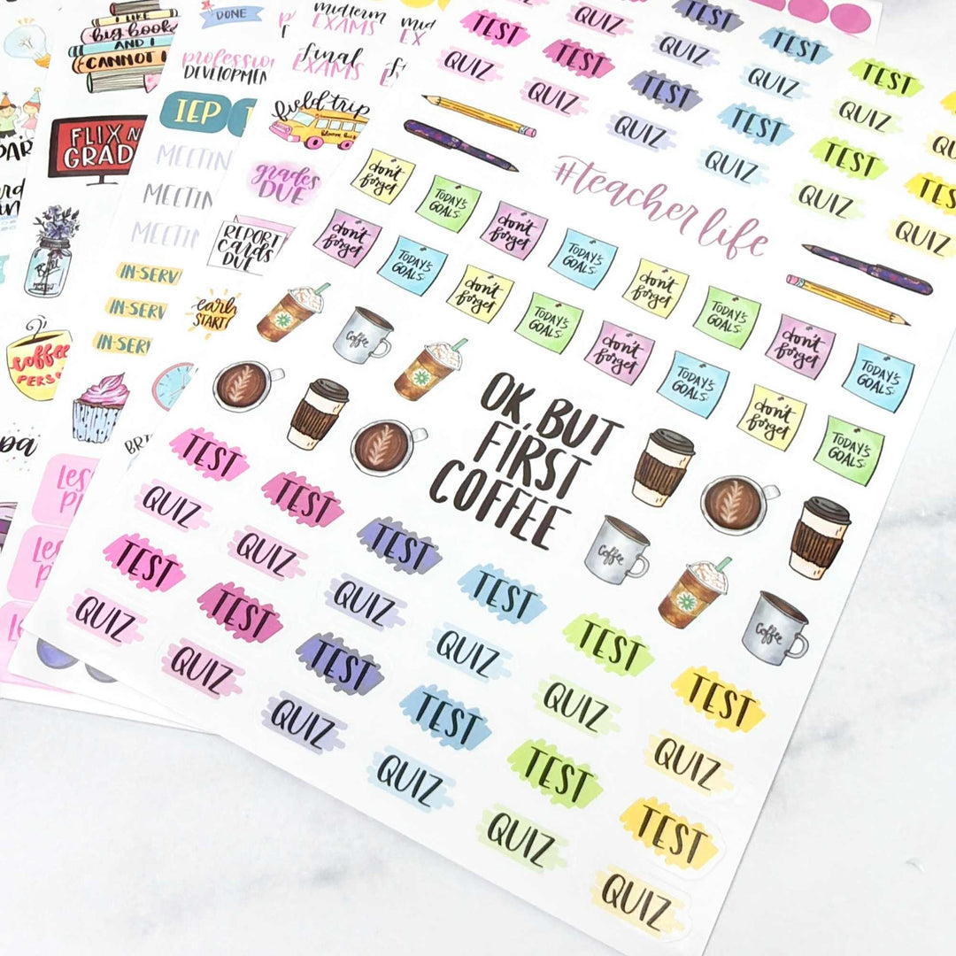 Planner Stickers | Teacher Pack | Vintage - bloom daily planners