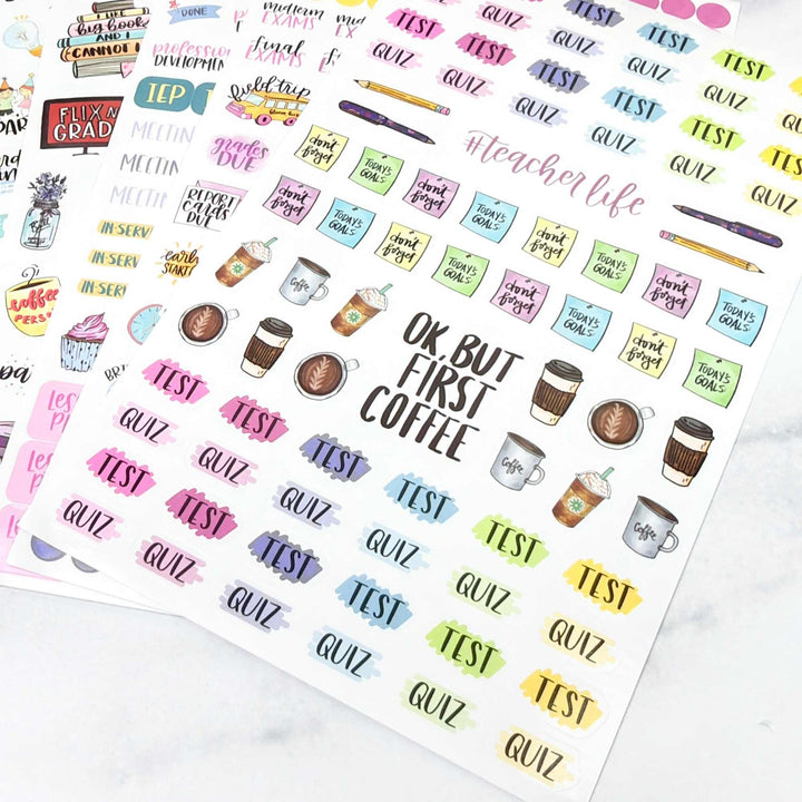 Planner Stickers | Teacher Pack | Vintage - bloom daily planners