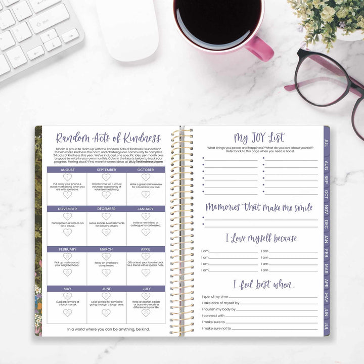 2026–27 Soft Cover Planner, 5.5" x 8.25" | Wildflower Mountainside - bloom daily planners