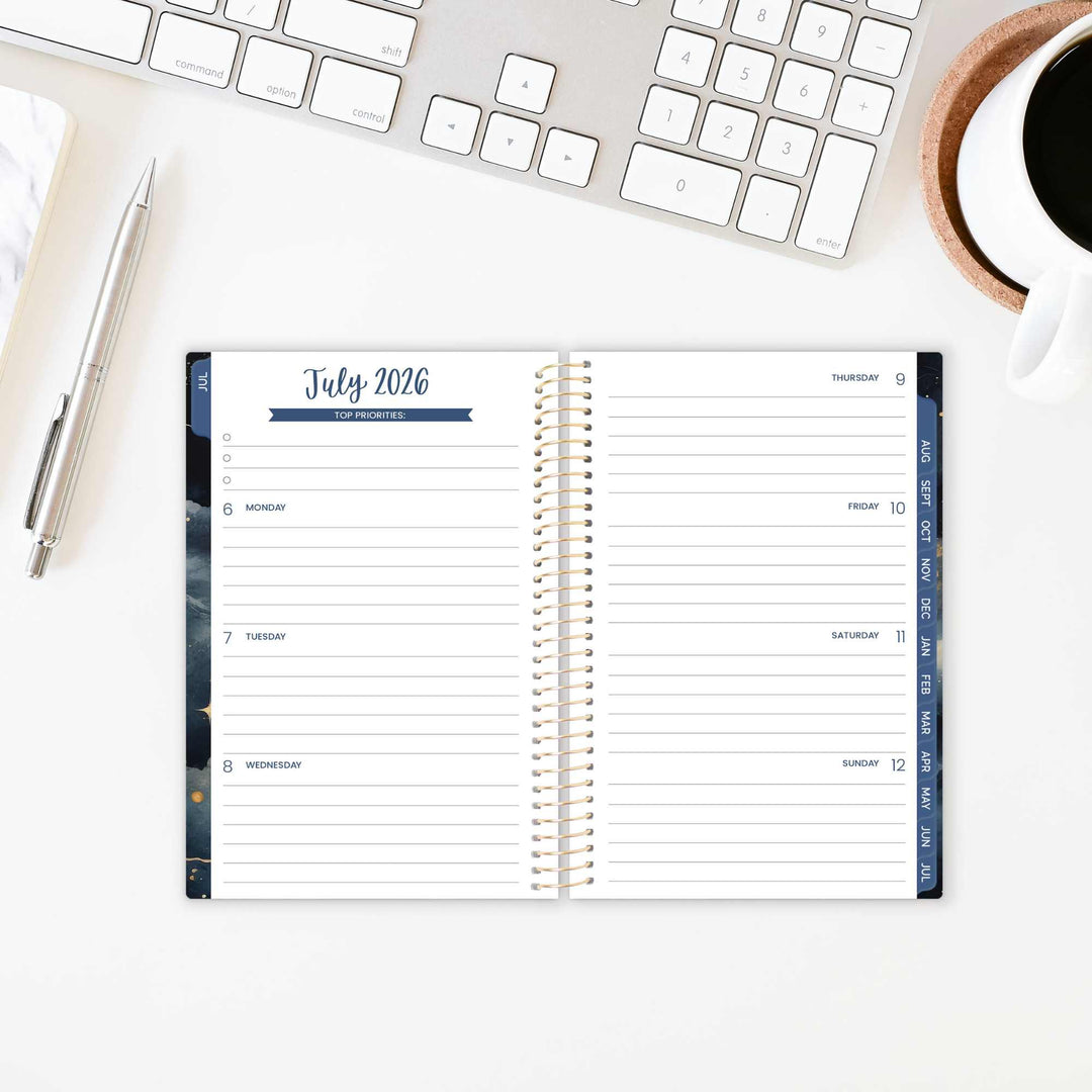 2026–27 Soft Cover Planner, 4" x 6" | Midnight Sky - bloom daily planners