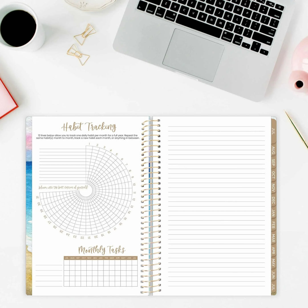 2026–27 Soft Cover Planner, 5.5" x 8.25" | Coastal Calm - bloom daily planners
