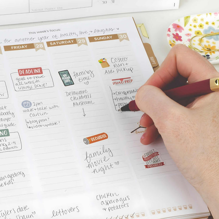 2026–27 Vision Goal Planner, 7.5" x 9" | Spread Kindness Like Wildflowers - bloom daily planners