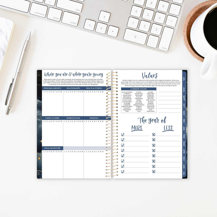 2026–27 Soft Cover Planner, 4" x 6" | Midnight Sky - bloom daily planners