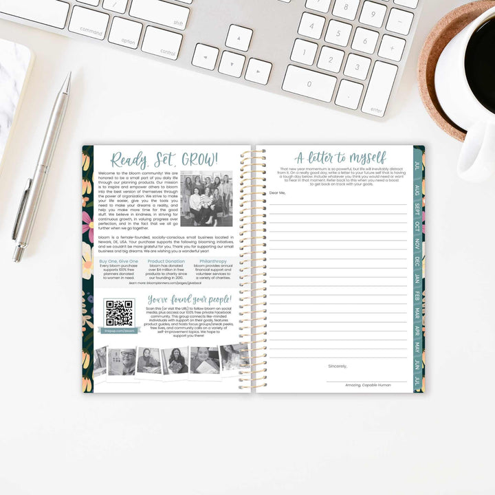 2026-27 Soft Cover Planner, 4" x 6" | Blooming Wildly - bloom daily planners
