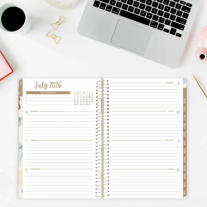 2026-27 Soft Cover Planner, 5.5" x 8.25" | Bows - bloom daily planners