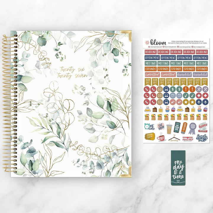 2026–27 Vision Goal Planner, 7.5" x 9" | Eucalyptus - bloom daily planners