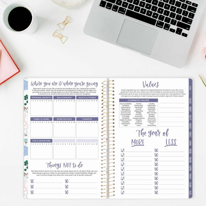 2026–27 Soft Cover Planner, 5.5" x 8.25" | Seaside Whimsy - bloom daily planners