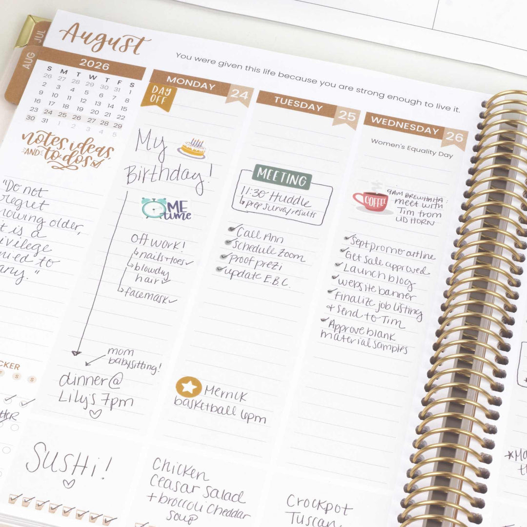 2026–27 Vision Goal Planner, 7.5" x 9" | Spread Kindness Like Wildflowers - bloom daily planners