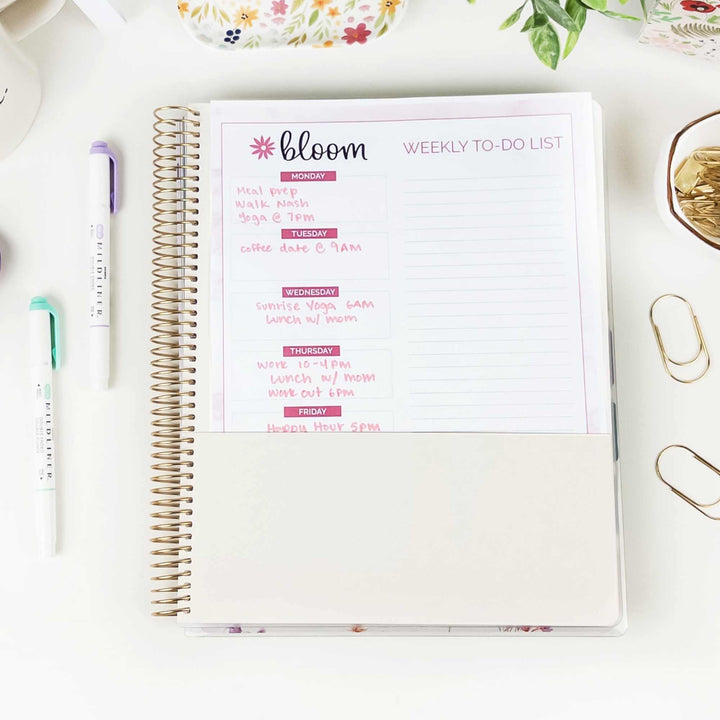 2026-27 Teacher Planner | Cool Tones | Interchangeable Cover - bloom daily planners