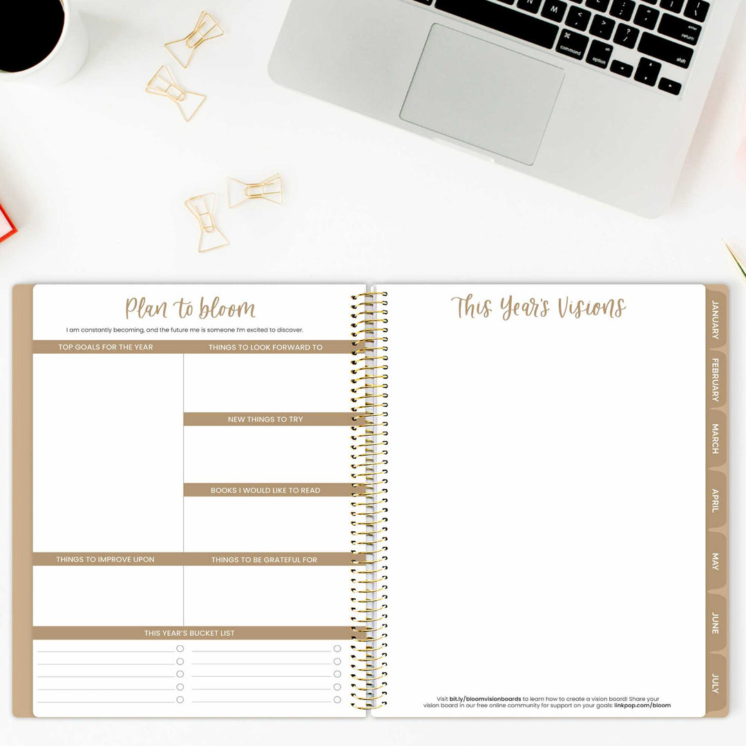 Undated Ultimate Planner & Calendar, Interchangeable Cover - bloom daily planners