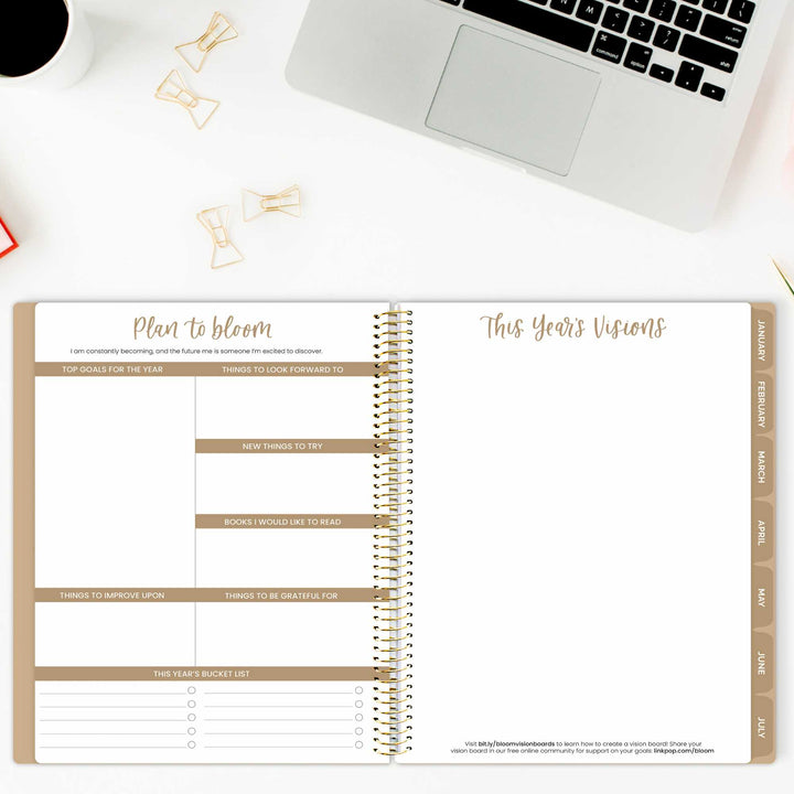 Undated Ultimate Planner & Calendar, Interchangeable Cover - bloom daily planners