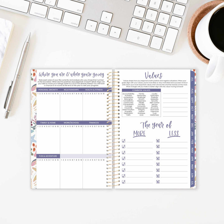 2026–27 Soft Cover Planner, 4" x 6" | Seaside Whimsy - bloom daily planners