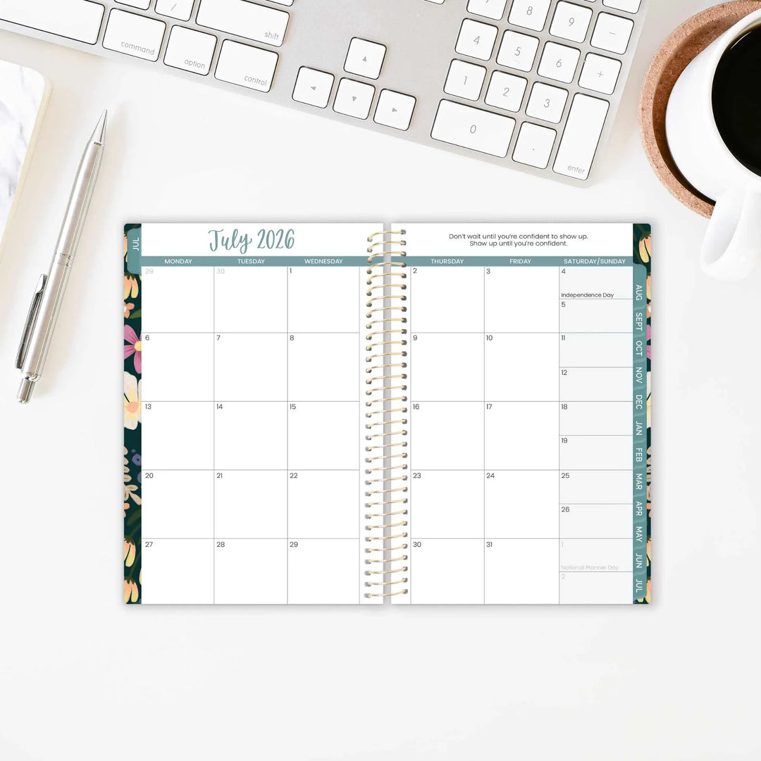 2026-27 Soft Cover Planner, 4" x 6" | Blooming Wildly - bloom daily planners