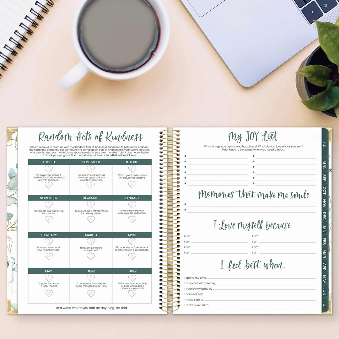 2026–27 Vision Goal Planner, 7.5" x 9" | Eucalyptus - bloom daily planners