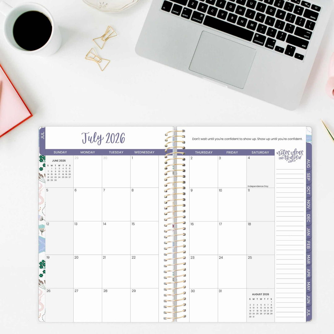 2026–27 Soft Cover Planner, 5.5" x 8.25" | Seaside Whimsy - bloom daily planners