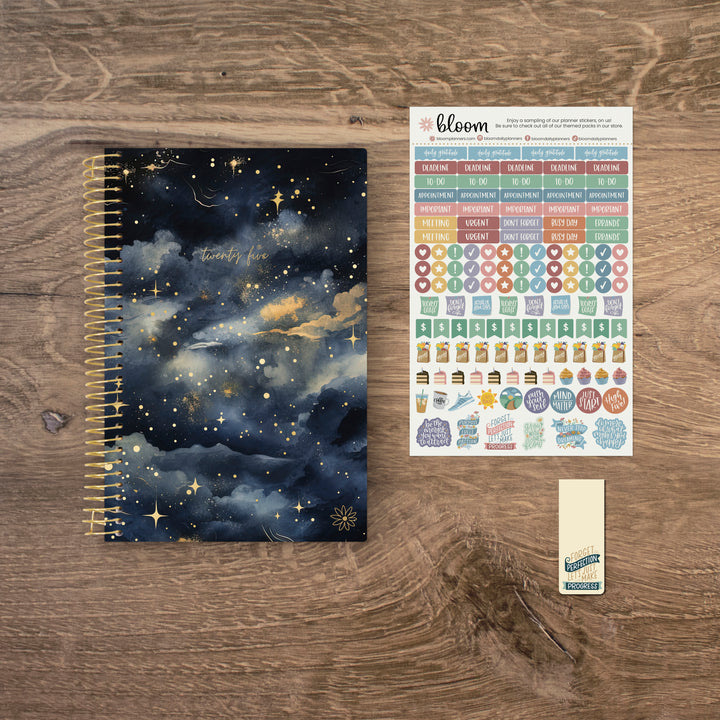 2025 Soft Cover Planner, 5.5" x 8.25", Midnight Sky