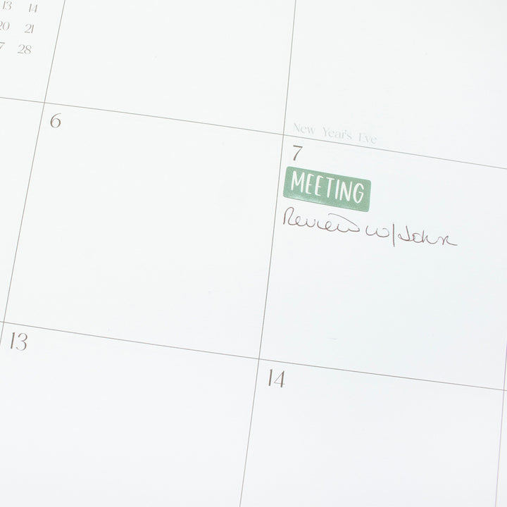 2026 Desk & Wall Calendar, 16" x 21", Paint Strokes