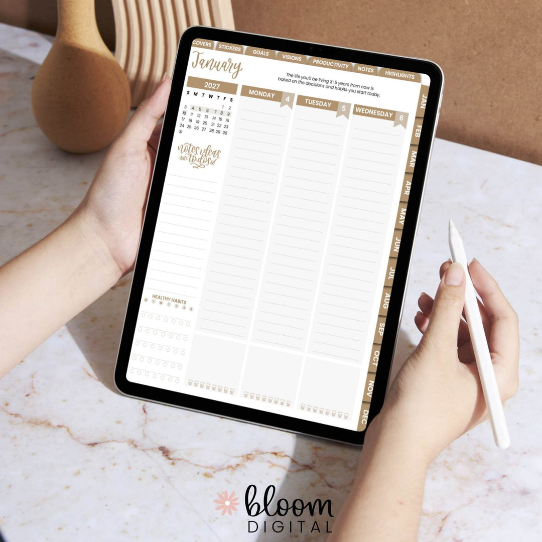 Digital Planner | Dated 2027 Vision Planner
