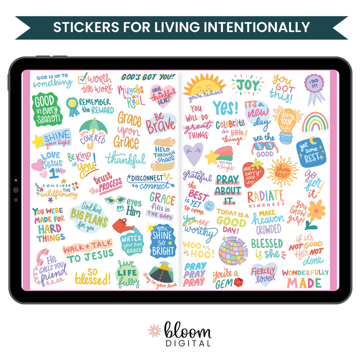 Digital Planner Stickers | Rooted in Faith Sticker Pack | bloom x Cleerely Stated