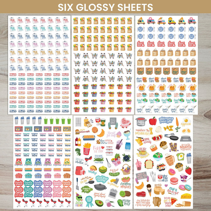 Planner Sticker Pack, Meal Planning