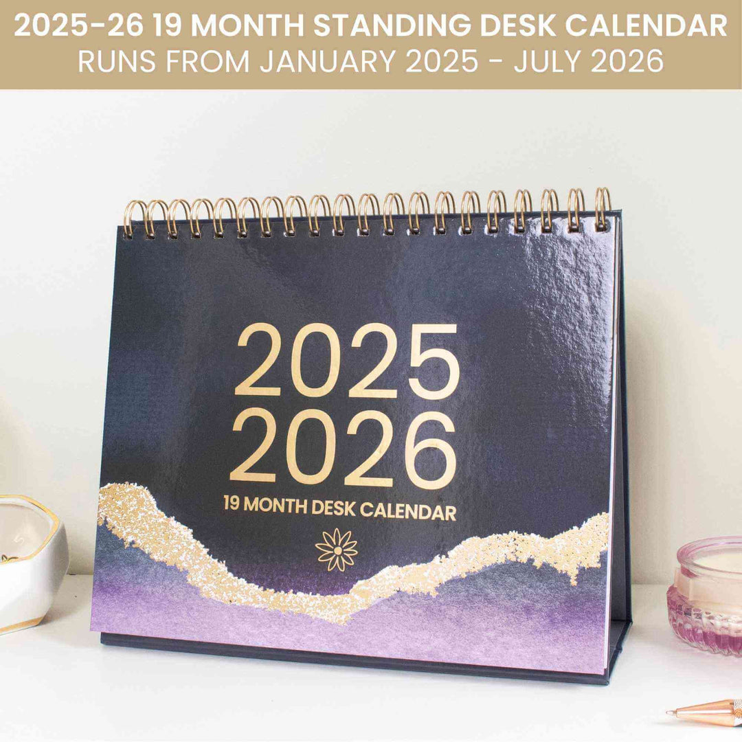 2025-2026 19 Month Standing Flip Desk Calendar, 8 cherry-blossoms-digital-2025-2026-calendar-etsy