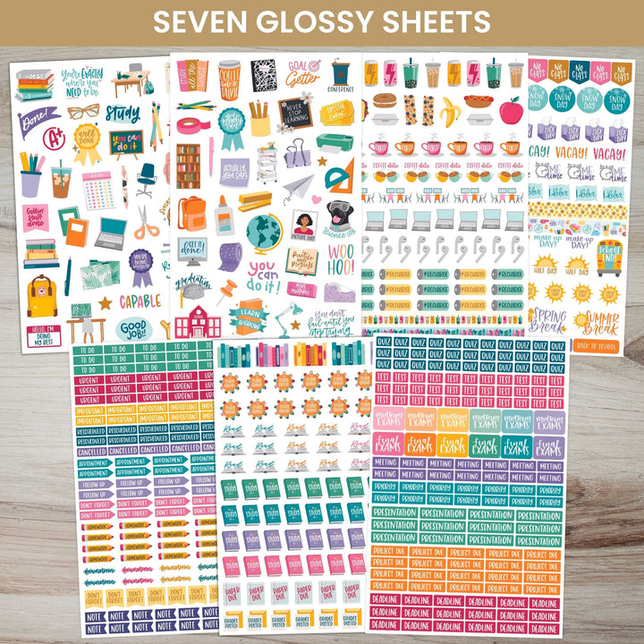 Planner Stickers, Student Pack