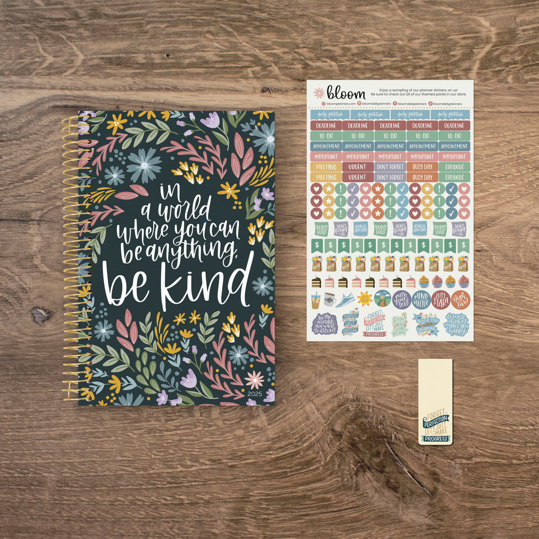 2025 Soft Cover Planner, 5.5" x 8.25", Be Kind