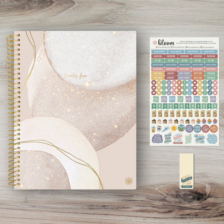 2025 Soft Cover Planner, 8.5" x 11", Brushed Beige