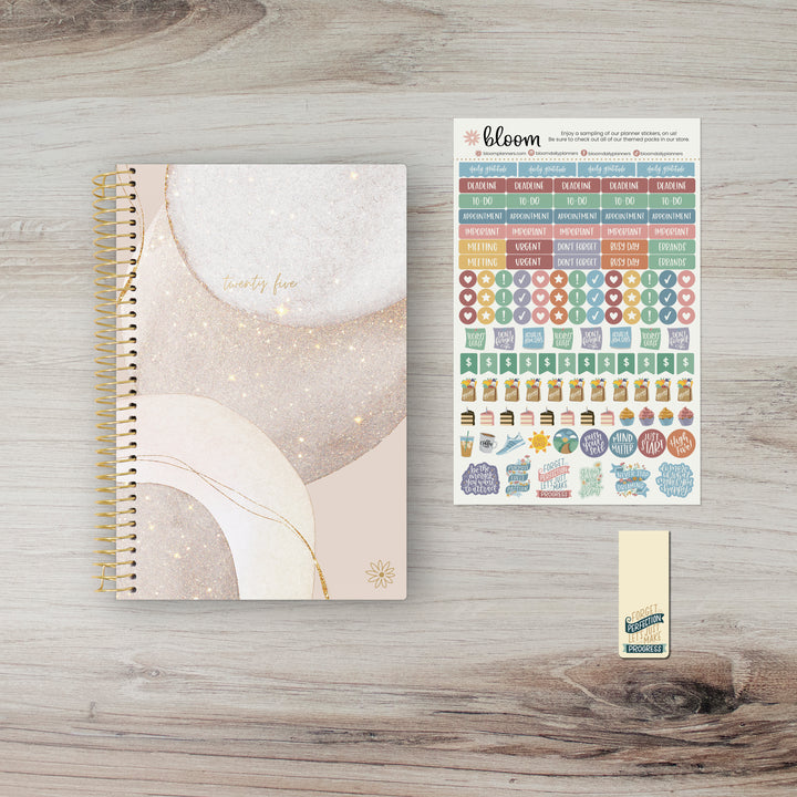 2025 Soft Cover Planner, 5.5" x 8.25", Brushed Beige