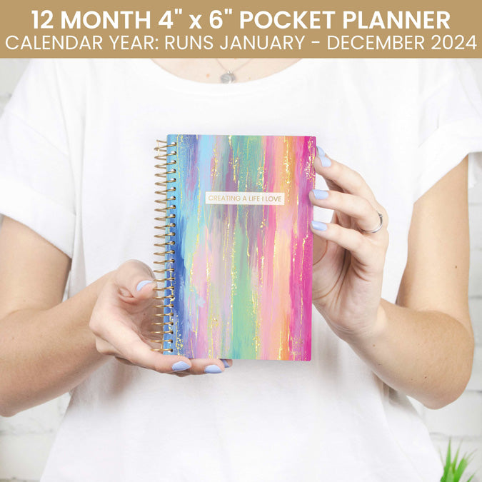 2024 Soft Cover Planner, 4" x 6", Creating A Life I Love