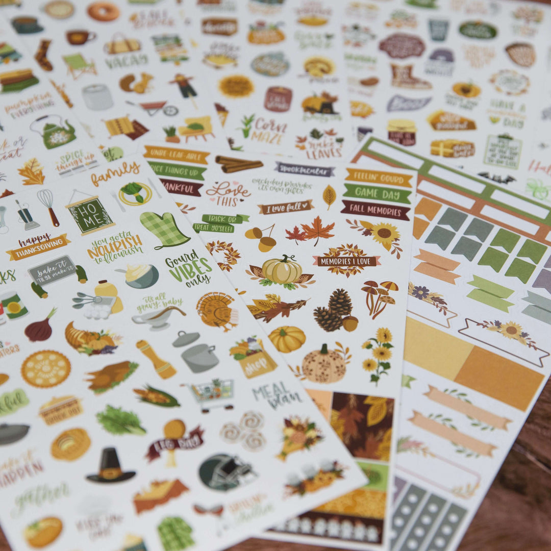 Planner Stickers, Fall Expansion Pack